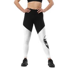 Load image into Gallery viewer, Sports Leggings Warrior Skull USA