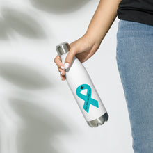 Load image into Gallery viewer, NEVER ALONE Ribbon Stainless Steel Water Bottle