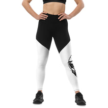 Load image into Gallery viewer, Sports Leggings Warrior Skull USA
