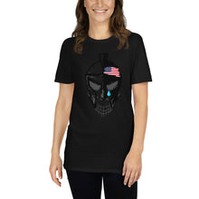 Load image into Gallery viewer, Short-Sleeve Unisex USA Warrior Skull
