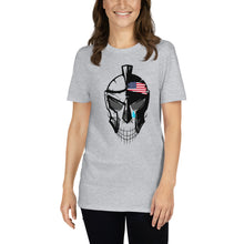 Load image into Gallery viewer, Short-Sleeve Unisex USA Warrior Skull
