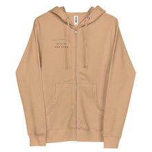 Load image into Gallery viewer, Never Alone Unisex fleece zip up hoodie
