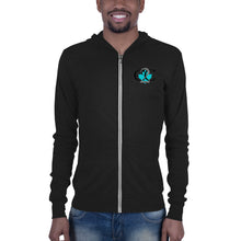 Load image into Gallery viewer, NEVER ALONE Unisex zip hoodie
